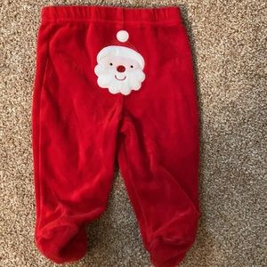 Cozy Christmas Santa Pants for baby size 3 months